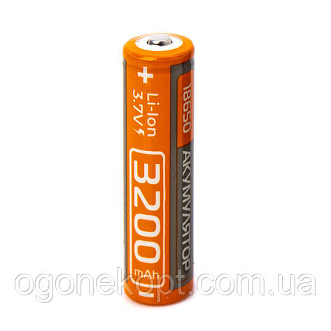 Акумулятор літій-іонний RABLEX 18650 без захисту Li-Ion 3200mAh 3.7V, фото 3