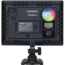 Кольорове відеосвітло Yongnuo YN-300 AIR II RGB (3200 — 5500 K) з відбивачем 5 в 1 (80 см) + акум + з/у, фото 2