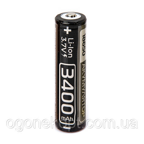 Акумулятор літій-іонний RABLEX 18650 без захисту Li-Ion 3400mAh 3.7, фото 3