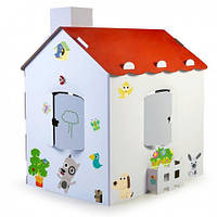 Раскраска домик для детей с наклейками FEBER