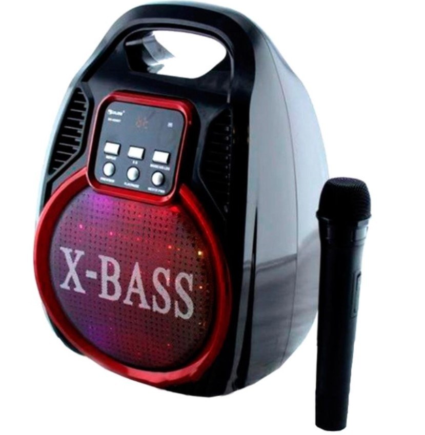Колонка Golon RX-820 BT Bluetooth, радіомікрофон, пульт, квітничка