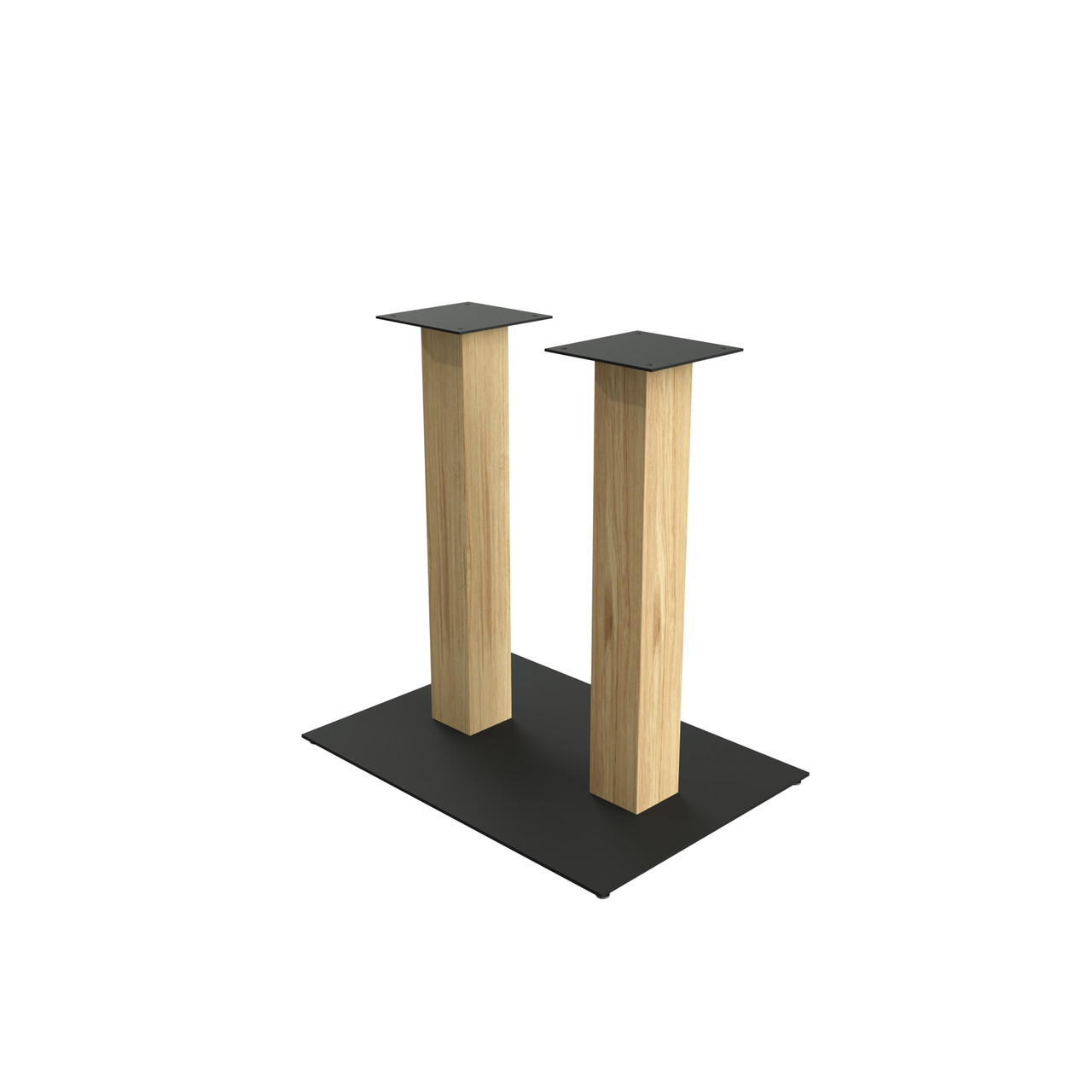 Двойная опора для стола с коробом "Серия 5" из метала и дерева