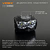 Налобний LED Ліхтарик VIDEX VLF-H055D 500Lm 5000K | Дальність 115м | USB-C | IP65 | Подвійне живлення, фото 4