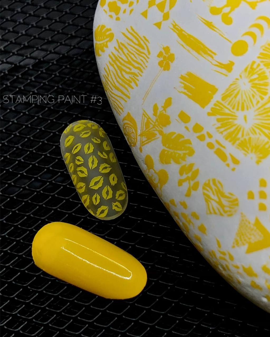 Лак для стемпінгу Crooz Stamping Paint №3 жовтий 8 мл