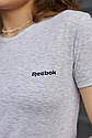 Жіноча жіноча футболка Reebok  | Сіра жіноча футболка, фото 6
