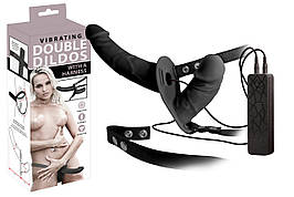 Подвійний страпон з вібрацією Double Thruster