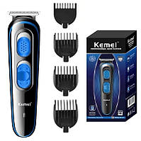 Машинка для стрижки волосся та триммер для бороди Kemei Km-319