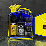 Каністра міні-бар 5 л у жовтому кольорі з підсвічуванням, з блютуз колонкою, оригінальний подарунок чоловікові, куму, фото 4