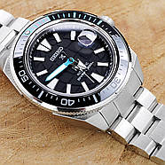 Браслет MILTAT Seiko King Samurai 22mm Hexad SRPE33, 316L Stainless Steel Brushed V-Clasp, фото 4