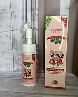 Пенка-мусс с клубникой sersanlove strawberry amino acid cleansing mousse