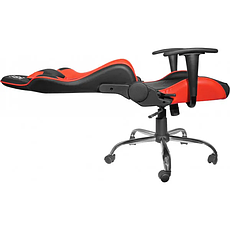 Анатомічне геймерське крісло Defender Azgard поліуретанове (Чорно-червоне), фото 2