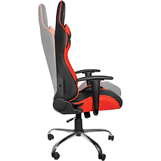 Анатомічне геймерське крісло Defender Azgard поліуретанове (Чорно-червоне), фото 3