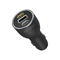 Автомобильное зарядное устройство Promate PowerDrive-120 W 2xUSB-C, USB-A Black (powerdrive-120.black)