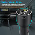 Автомобільний зарядний пристрій Promate PowerDrive-120 W 2xUSB-C, USB-A Black (powerdrive-120.black), фото 6