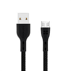 Кабель Promate PowerBeam-25C USB - USB Type-C 0.25 м Black (powerbeam-m.black)