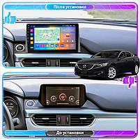Штатна магнітола Lesko для Mazda 6 III (GJ) Рестайлінг 2 2018-н.в. IPS 9" 4/64Gb CarPlay 4G Wi-Fi GPS Pri 1шт, фото 4