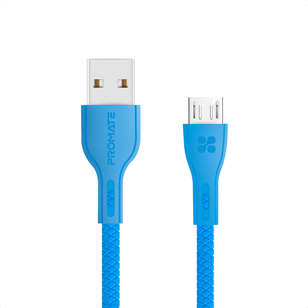 Кабель Promate PowerBeam-M USB - microUSB 1.2 м Blue (powerbeam-m.blue)