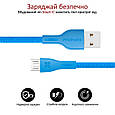 Кабель Promate PowerBeam-M USB - microUSB 1.2 м Blue (powerbeam-m.blue), фото 5