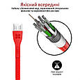 Кабель Promate PowerBeam-M USB - microUSB 1.2 м Red (powerbeam-m.red), фото 3