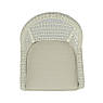 Крісло обіднє зі штучного ротанга білого кольору Arena Skyline Design, фото 4