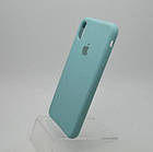 Чохол накладка Silicon Case для iPhone Xs Max Sea Blue, фото 3