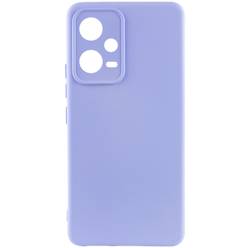Чохол Silicone Cover Lakshmi Full Camera (A) для Xiaomi Poco X5 5G | Мікрофібра Бузковий / Dasheen, фото 1