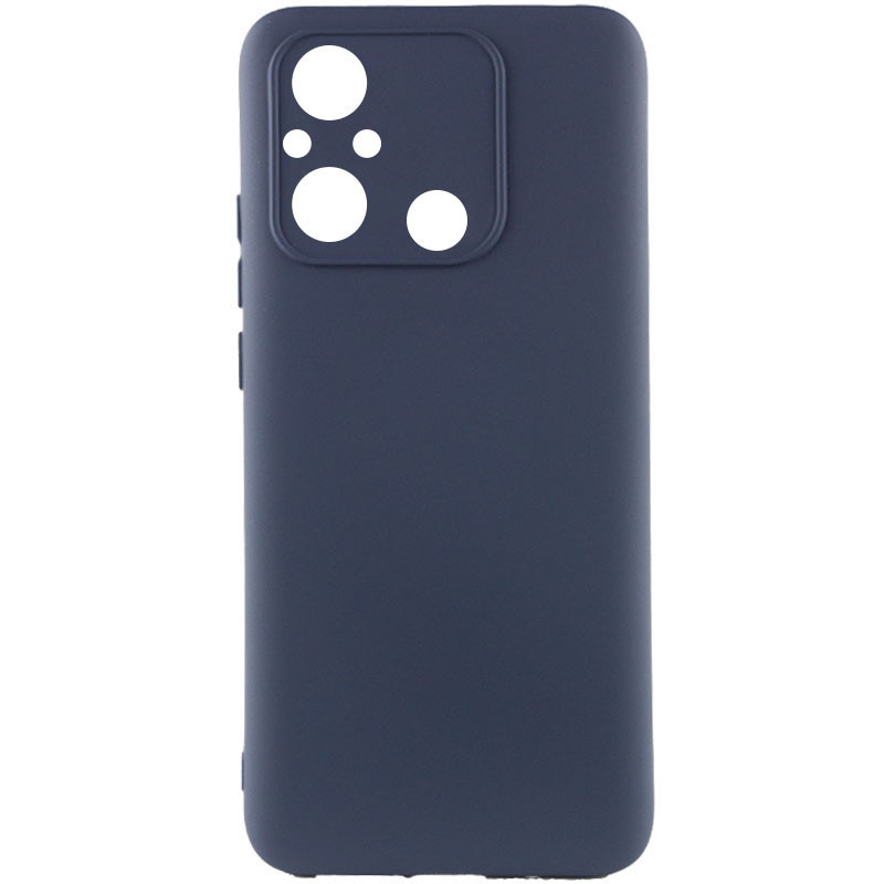 Чохол Silicone Cover Lakshmi Full Camera (AA) для Xiaomi Redmi 12C | Мікрофібра Синій / Midnight Blue, фото 1