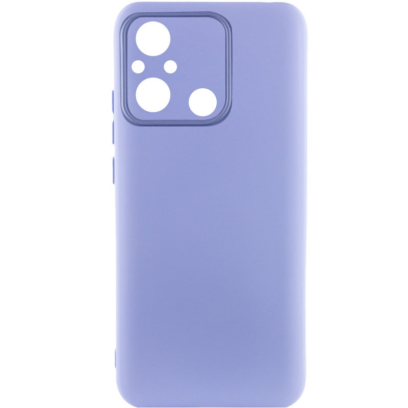 Чохол Silicone Cover Lakshmi Full Camera (AA) для Xiaomi Redmi 12C | Мікрофібра Бузковий / Dasheen, фото 1