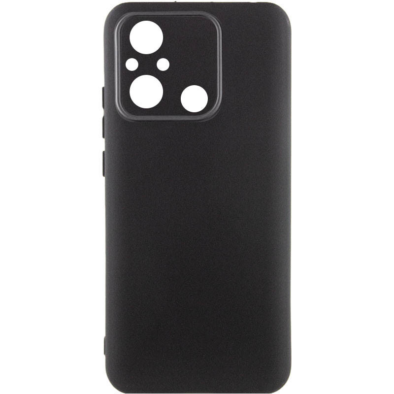 Чохол Silicone Cover Lakshmi Full Camera (AA) для Xiaomi Redmi 12C | Мікрофібра Чорний / Black, фото 1