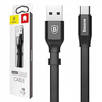 Кабель USB-Type-C Baseus (2A/23см) CATMBJ-01 черный