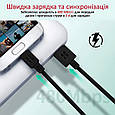 Кабель Promate MicroCord-2 USB-microUSB 2А 2 м Black (microcord-2.black), фото 2