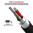 Кабель Promate MicroCord-2 USB-microUSB 2А 2 м Black (microcord-2.black), фото 3