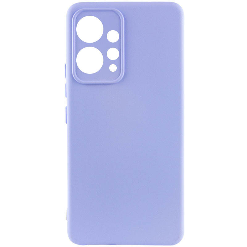 Чохол Silicone Cover Lakshmi Full Camera (A) для Xiaomi Redmi Note 12 4G | Мікрофібра Бузковий / Dasheen, фото 1