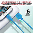 Кабель Promate MicroCord-2 USB-microUSB 2А 2 м Blue (microcord-2.blue), фото 2