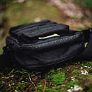 Чоловіча чорна сумка месенджер JACK 2 через плече А, фото 7