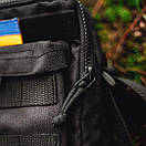 Чоловіча чорна сумка месенджер JACK 2 через плече А, фото 5