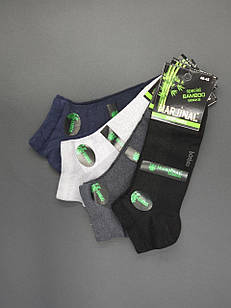 Чоловічі шкарпетки короткі Marjinal асорті однотонні бамбук сітка розмір 40-45 12 пар/уп мікс кольорів