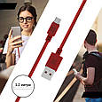 Кабель Promate MicroCord-1 USB-microUSB 2А 1.2 м Maroon (microcord-1.maroon), фото 5