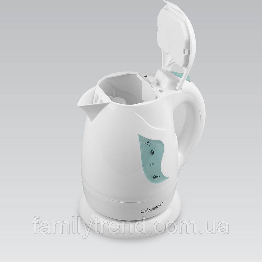 Електричний чайник 1 л дисковий Maestro MR-011-GREEN Електрочайник 850 Вт для дому, офісу, дачі