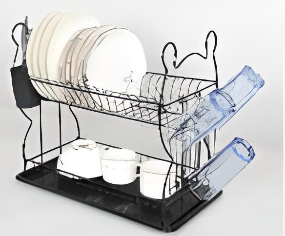 Сушка для посуду Dish rack WL 2606 S чорна