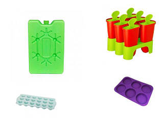 Форми для льоду та морозива, акумулятори холоду, силіконові форми.
