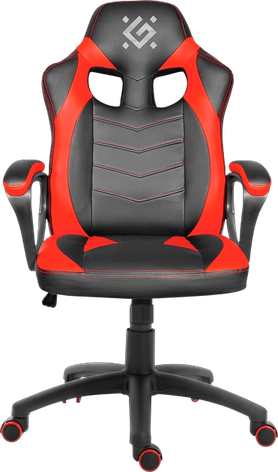 Анатомічне геймерське крісло Defender SkyLine поліуретанове (Чорно-червоне), фото 2