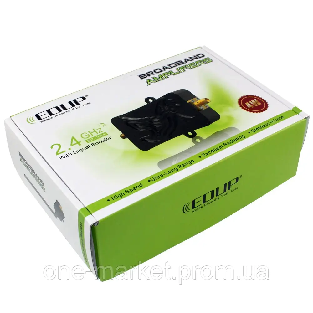 EDUP WiFi Booster Усилитель сигнала 2.4 ГГц усилитель мощности Wi-Fi - фото 2 - id-p1831060135