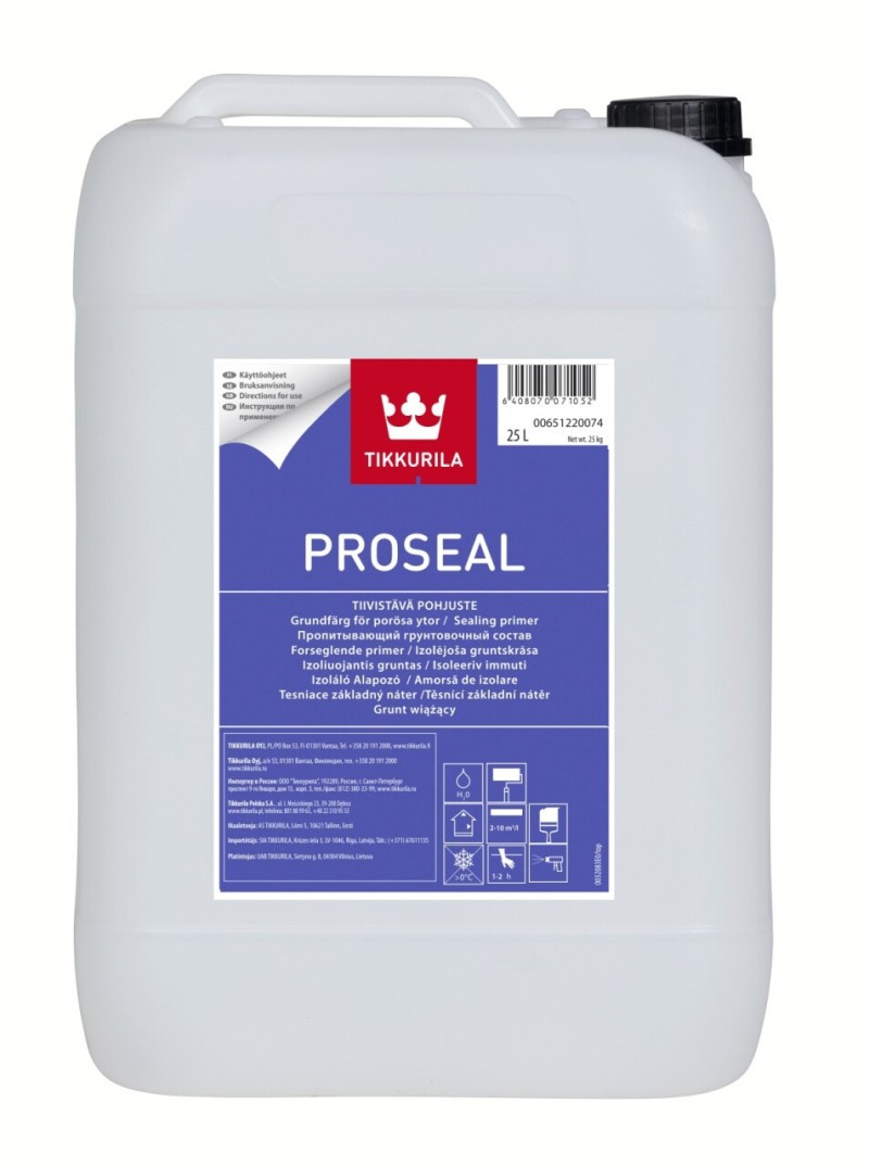 Tikkurila ProSeal - грунтовка на водній основі з хорошими проникаючими властивостями, 5 л
