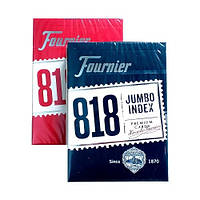 Игральные карты Fournier 818 Jumbo Index red/blue
