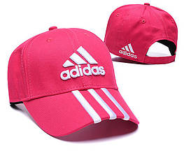 Кепка бейсболка Adidas Classic 55-61 см рожева 3 стрічки (3335AWR)