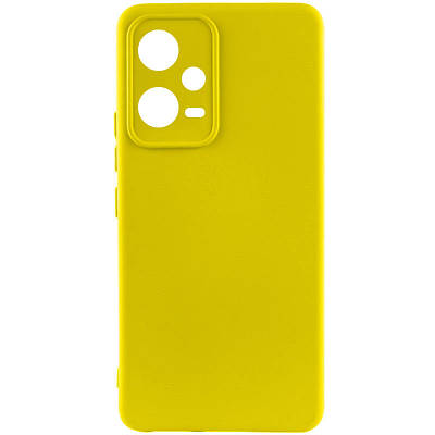 Чехол Silicone Cover Lakshmi Full Camera (A) для Xiaomi Poco X5 5G / Redmi Note 12 5G Full camera, Жовтий / Flash