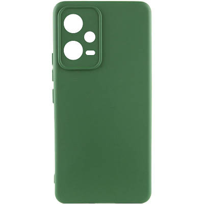 Чехол Silicone Cover Lakshmi Full Camera (A) для Xiaomi Poco X5 5G / Redmi Note 12 5G Full camera, Зелений / Dark green