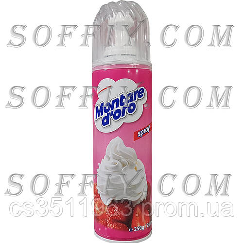 Сливки аэрозольные 250 г 20% Montare D'Oro (ID#1544933704), цена: 95 ...