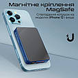 УМБ Promate TransPack-10 10 000 mAh, 20W PD USB-C порт, 22.5W QC USB-A порт, 15W MagSafe Blue (transpack-10.blue), фото 4
